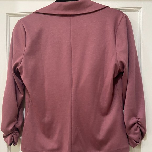 Women's Casual Work Solid Knit Blazer_Mauve color_Size Large_Never worn - Picture 2 of 3